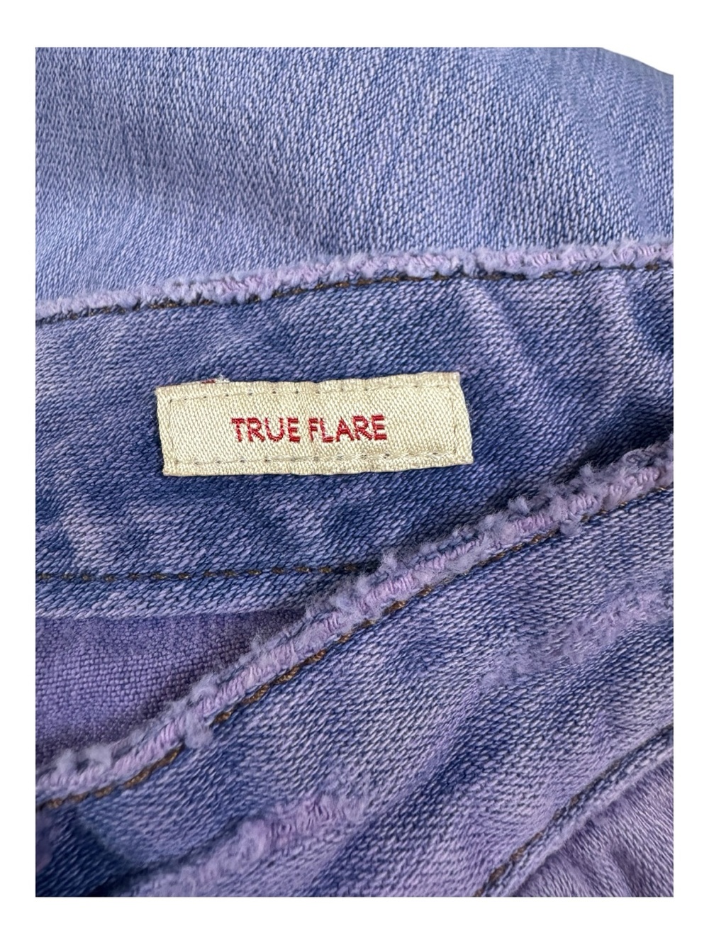 Calvin Klein Vintage Purple Flare w/Rainbow Pocket Embroidery. Y2K 90’s-2000’s. - Picture 4 of 5